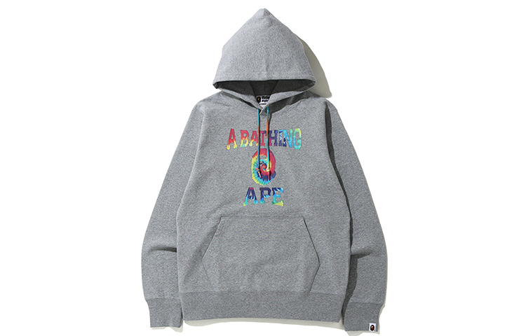 BAPE Classic Ape Letter Colorblock Graphic Sweatshirt Unisex 0ZXSWM114007E