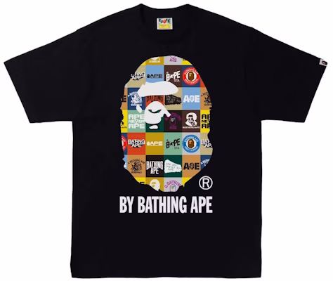 BAPE Classic Logo Ape Head Tee Black Buy BAPE Classic Logo Ape Head Tee Black