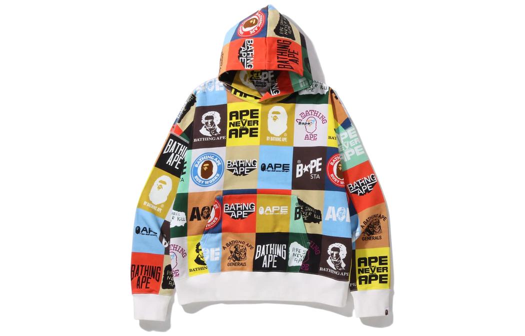 BAPE Classic Logo Loose Fit Hoodie Pullover Sweatshirt in Multiple Colors 1I30-114-003