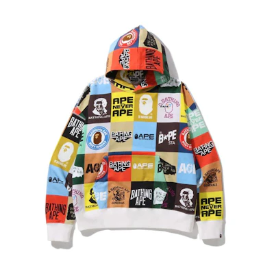 BAPE Classic Logo Loose Fit Hoodie Pullover Sweatshirt in Multiple Colors 1I30-114-003