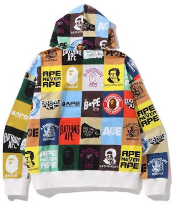 BAPE Classic Logo Loose Fit Pullover Hoodie Multi Order BAPE Classic Logo Loose Fit Pullover Hoodie Multi