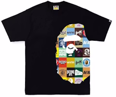 BAPE Classic Logo Side Big Ape Head Tee Black BAPE Classic Logo Side Big Ape Head Tee Black