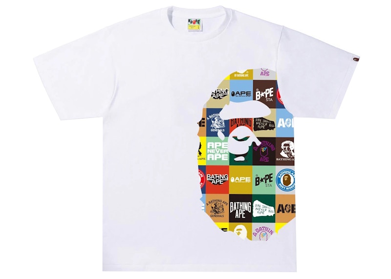 Buy A BATHING APE®クラシックロゴ ビッグエイプヘッドTシャツ (白)
