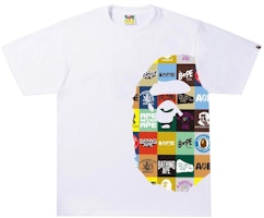 BAPE Classic Logo Side Big Ape Head Tee White BAPE Classic Logo Side Big Ape Head Tee White
