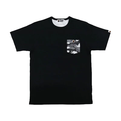 BAPE Cloud Camo Pocket Logo Short Sleeve T-Shirt Men 1H80-109-002