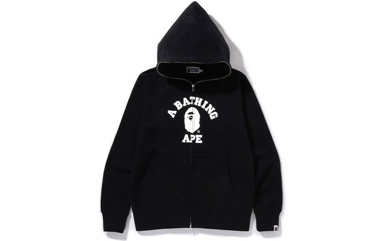 BAPE College Full Zip Hoodie Casual Jacket 1I30-115-020