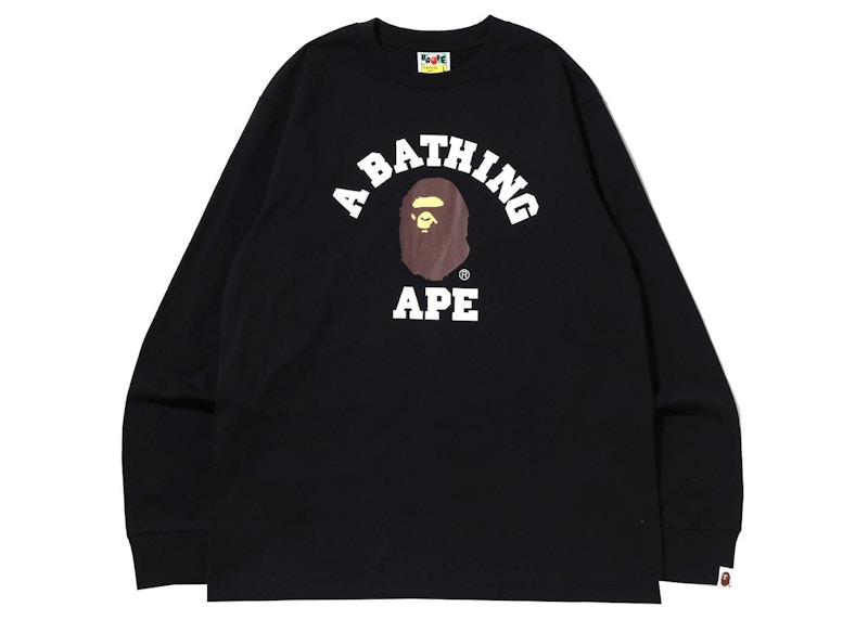 BAPE College L/S Tee (SS22) Black