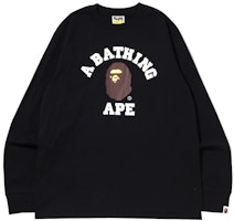 BAPE College L/S Tee (SS22) Black BAPE College L/S Tee (SS22) Black