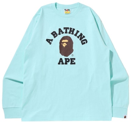 BAPE College L/S Tee (SS22) Sax Buy BAPE College L/S Tee (SS22) Sax