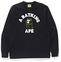 Bape College LS Tee Green Bape College LS Tee Green