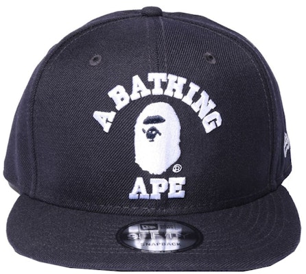 BAPE College New Era Snapback Cap Navy Buy BAPE College New Era Snapback Cap Navy