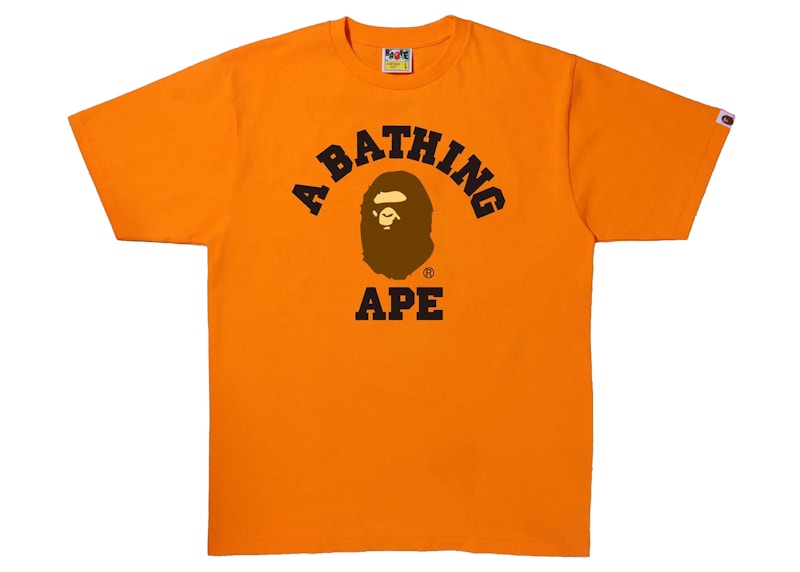 BAPE College Tee 'Orange'