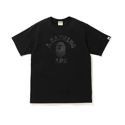 BAPE College Tee Pure Black