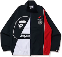 BAPE Color-Block Ape Print Zip-Up Jacket Blue () 1I80-140-002 BAPE Color-Block Ape Print Zip-Up Jacket Blue () 1I80-140-002