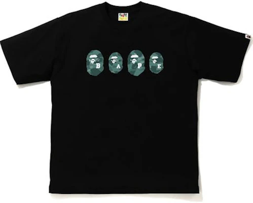 Camiseta Relajada BAPE Color Camo Ape Head Negro/Verde Buy Camiseta Relajada BAPE Color Camo Ape Head Negro/Verde
