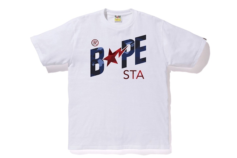 BAPE Color Camo Bapesta Logo T-Shirt White