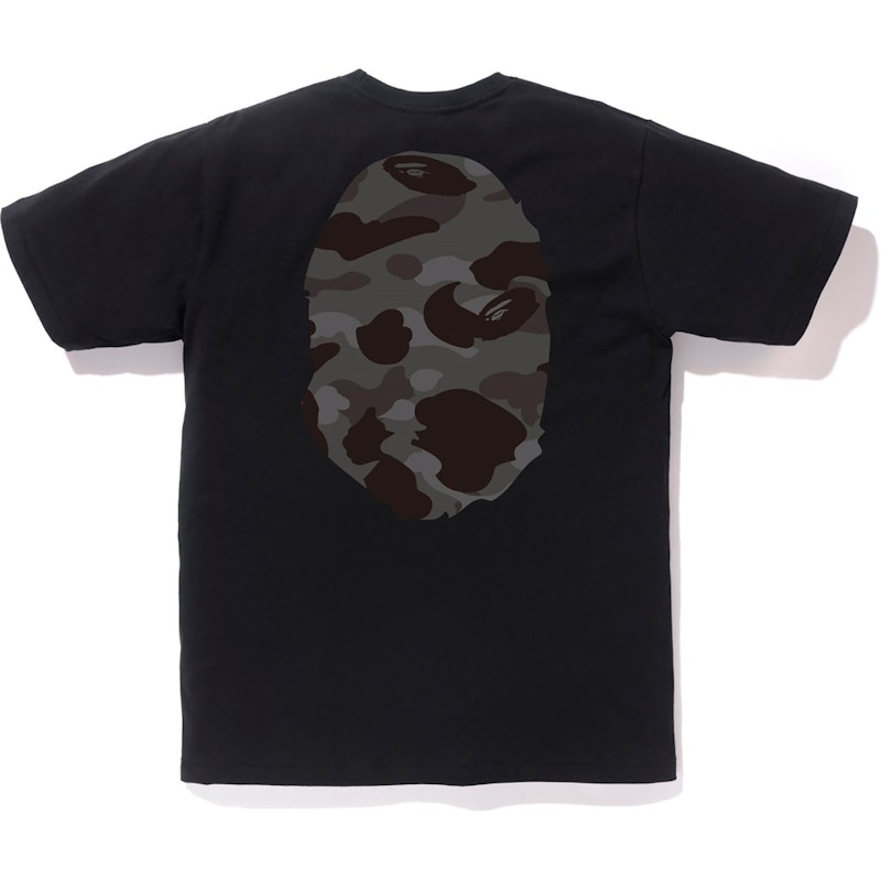 BAPE Color Camo Big Ape Head Tee Black/Black 圖 2