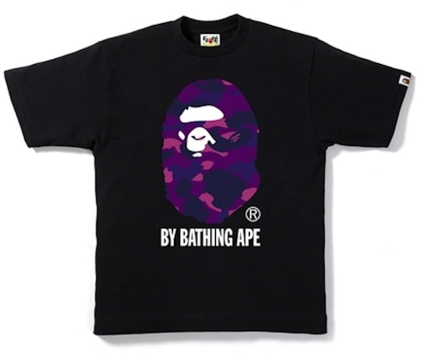 BAPE Color Camo By Bathing Tee Black/Purple Buy BAPE Color Camo By Bathing Tee Black/Purple