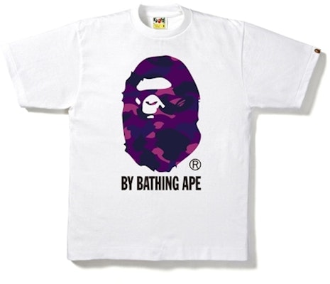 BAPE Kaos Warna Camo Putih/Ungu Buy BAPE Kaos Warna Camo Putih/Ungu