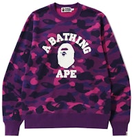 BAPE Color Camo College Crewneck (SS22) Purple BAPE Color Camo College Crewneck (SS22) Purple