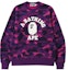Buy BAPE Color Camo College Crewneck (SS22) Purple