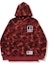 Order Bape Color Camo College Pullover Hoodie Merah