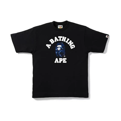 BAPE Color Camo College Tee Black/Navy