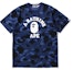 Buy BAPE Baju-T Color Camo College Navy