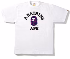 BAPE Color Camo College Tee White/Purple BAPE Color Camo College Tee White/Purple