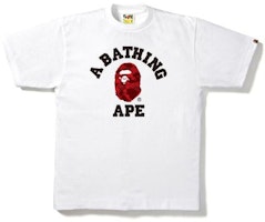BAPE Color Camo College Tee White/Red BAPE Color Camo College Tee White/Red