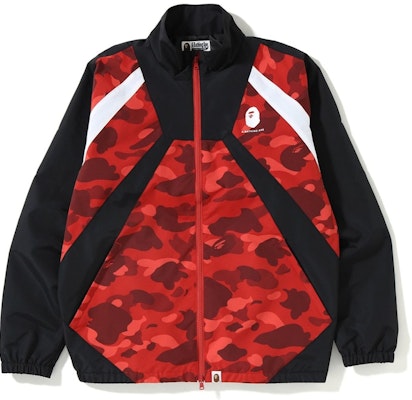 Bape Color Camo Color Block Jacket Red Buy Bape Color Camo Color Block Jacket Red