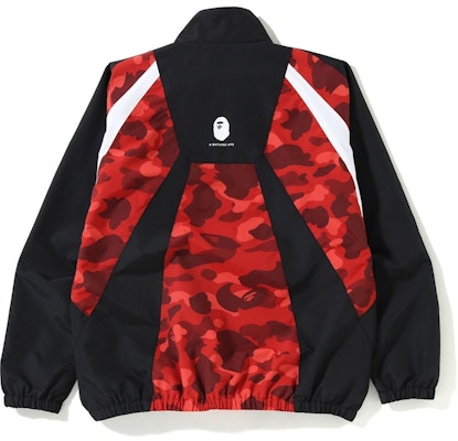 Bape Color Camo Color Block Jacket Red Order Bape Color Camo Color Block Jacket Red