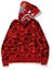 Buy Bape Color Camo Double Shark Full Zip Hoodie Red