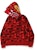 Bape Color Camo Double Shark Full Zip Hoodie Red