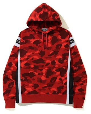 Hoodie BAPE Color Camo Logo Tape Merah Pullover Buy Hoodie BAPE Color Camo Logo Tape Merah Pullover