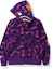 Order BAPE Color Camo PONR Shark Full Zip Hoodie Purple