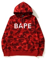 BAPE Color Camo Pullover Hoodie Red BAPE Color Camo Pullover Hoodie Red
