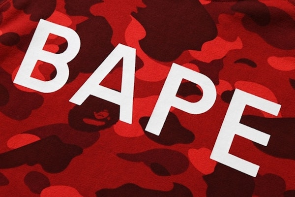 BAPE Color Camo Pullover Hoodie Red Order BAPE Color Camo Pullover Hoodie Red
