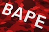 Order BAPE Color Camo Pullover Hoodie Red