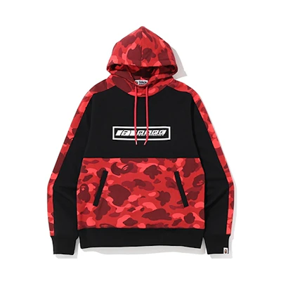 BAPE Color Camo Pullover Hoodie Red Camo Unisex 1F80-114-005RED