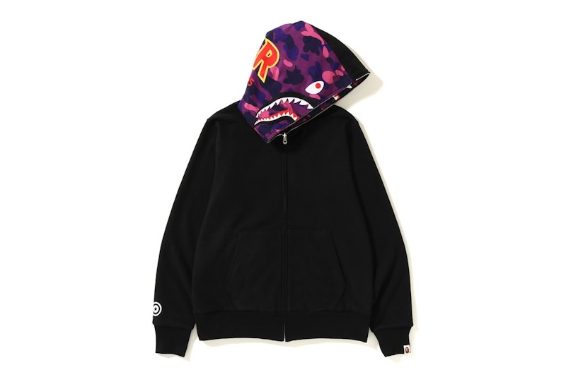 Buy Bape DC Color Camo Full Zip Hoodie Black - Novelship