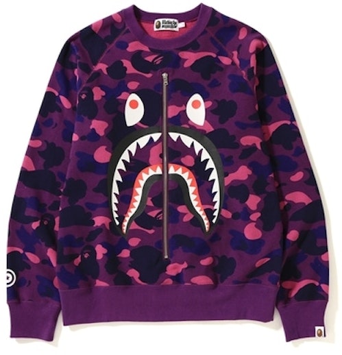 bape-color-camo-shark-crewneck-purple