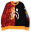 Buy Bape Color Camo Shark Crewneck Merah