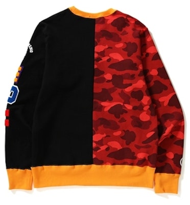 Bape Color Camo Shark Crewneck Merah Order Bape Color Camo Shark Crewneck Merah