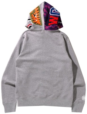BAPE Color Camo Shark Full Zip Hoodie (SS22) Gray Lookbook BAPE Color Camo Shark Full Zip Hoodie (SS22) Gray