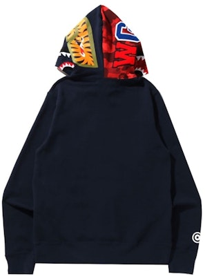 BAPE Color Camo Shark Full Zip Hoodie (SS22) Navy/Red Lookbook BAPE Color Camo Shark Full Zip Hoodie (SS22) Navy/Red