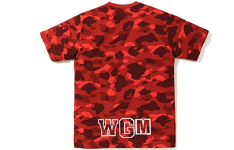 BAPE Color Camo Shark Red Short Sleeve T-Shirt Unisex 1F30-109-014 圖 3