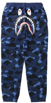 BAPE Color Camo Shark Sweatpants Navy Buy BAPE Color Camo Shark Sweatpants Navy