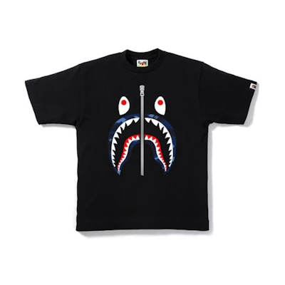 BAPE Color Camo Shark Tee Black/Navy