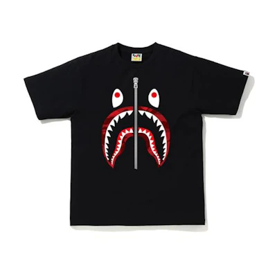 BAPE Color Camo Shark Tee Black/Red